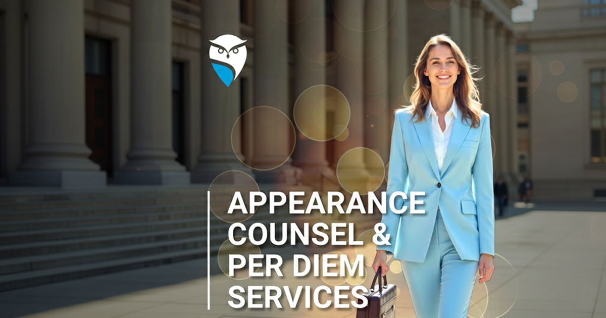 Appearance Counsel and Per Diem Services: Essential Legal Support When You Need It Appearance Counsel and Per Diem Services: Essential Legal Support When You Need It