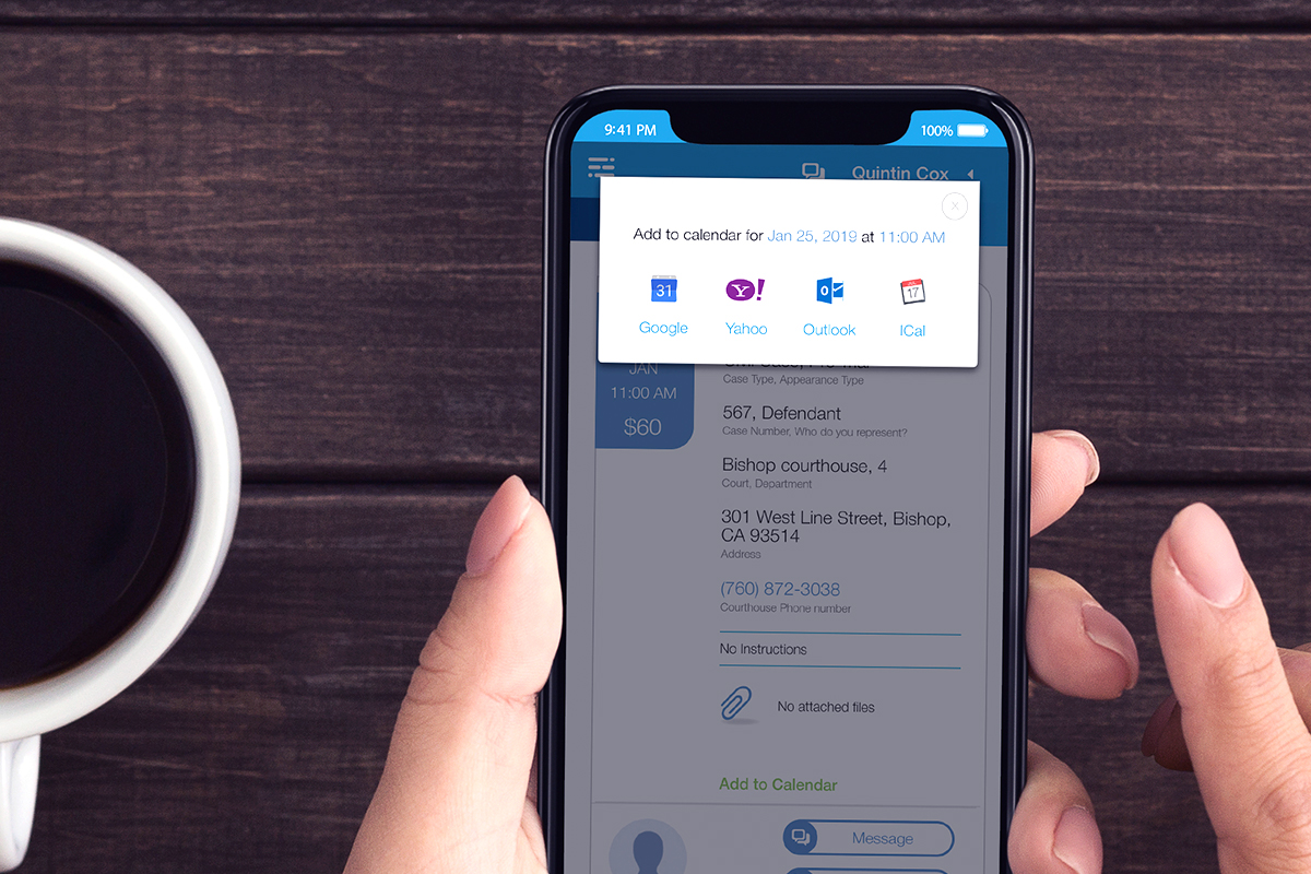 AppearMe: Schedule a Court Reporter Using a Modern App