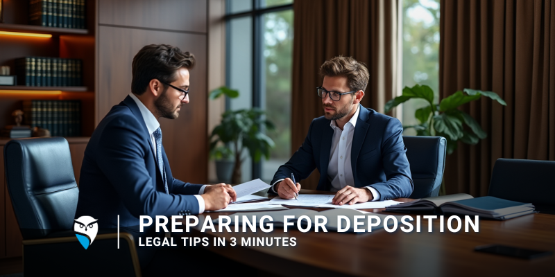 Three-Minute Legal Tips: Preparing for a Deposition